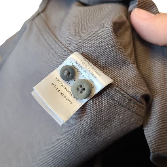 UNTUCKit long sleeve Button down Dress shirt wrinkle free Gray - Picture 4 of 4
